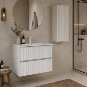 Mueble de baño Etna suspendido con lavabo cerámico integrado - Imagen 5