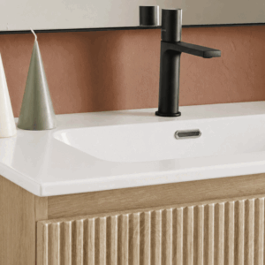 Mueble de baño Etna suspendido con lavabo cerámico integrado - Imagen 11