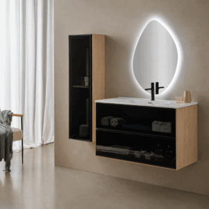 Mueble de Baño Koba Suspendido con Lavabo Porcelánico | 60, 80 y 100 cm - Imagen 2