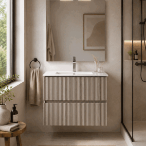 Mueble de baño Etna suspendido con lavabo cerámico integrado - Imagen 10