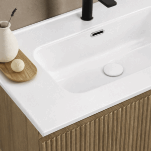 Mueble de baño Etna suspendido con lavabo cerámico integrado - Imagen 13