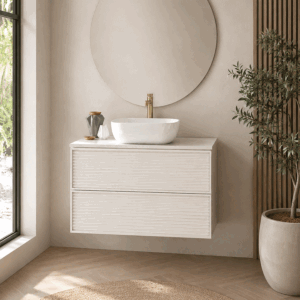 Mueble de baño suspendido Zenit con lavabo sobre encimera incluido | 60, 80 y 100 cm - Imagen 3