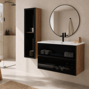 Mueble de Baño Koba Suspendido con Lavabo Porcelánico | 60, 80 y 100 cm - Imagen 3