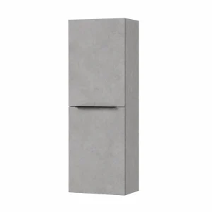 Columna de baño suspendida Ikon con dos puertas, en gris