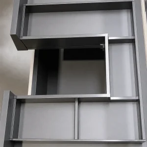 Mueble de baño Etna suspendido con lavabo cerámico integrado, con cajón abierto