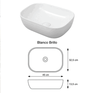 Mueble de saño KOBA suspendido con tapa y lavabo porcelánico incluido - Imagen 9