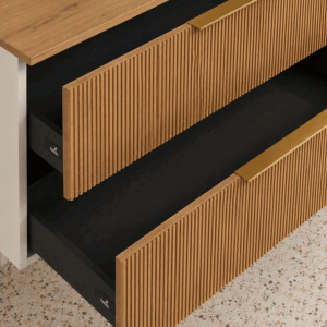 Mueble de baño Júpiter con tapa de melamina Roble Ostippo - Imagen 4