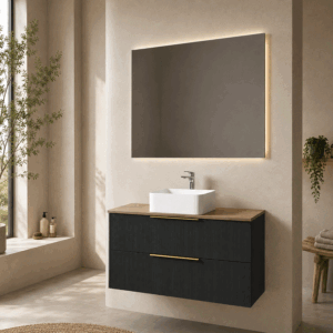 Mueble de baño Júpiter con tapa de melamina Roble Ostippo - Imagen 3