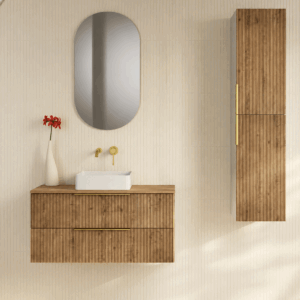 Mueble de baño Júpiter con tapa de melamina Roble Ostippo - Imagen 2